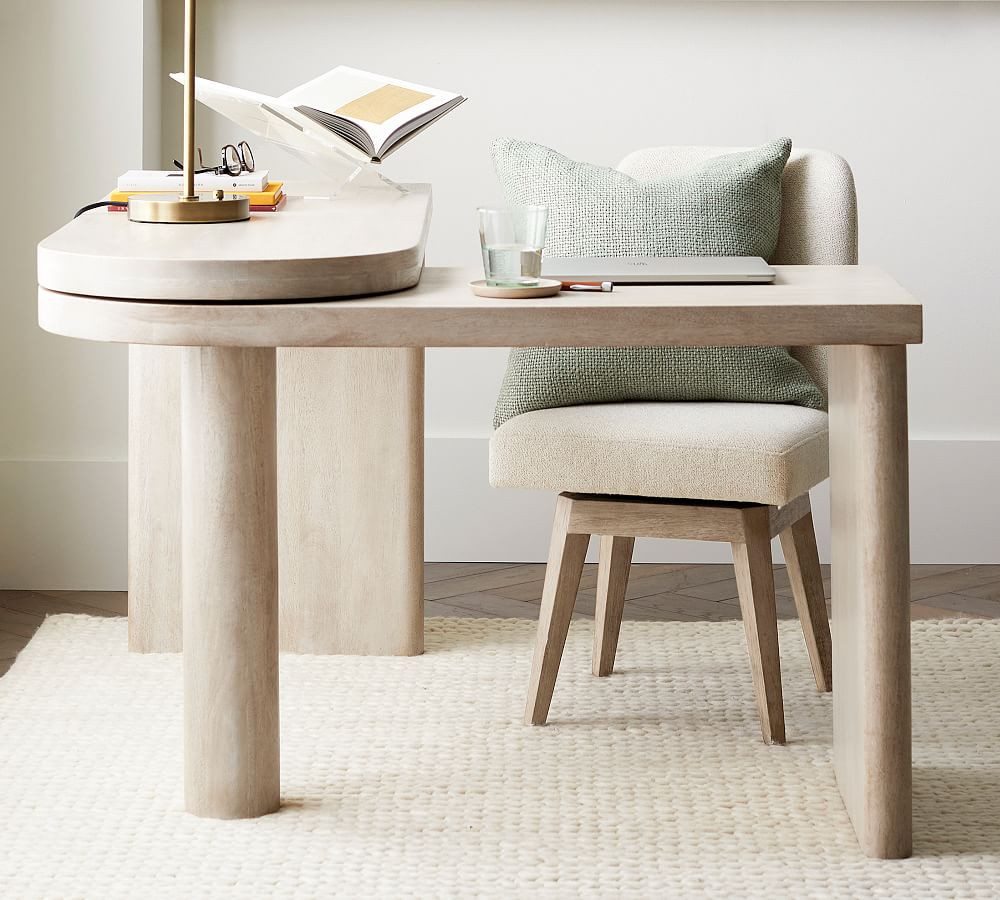Cayman L-Shape Rotating Desk (50") | Pottery Barn (US)