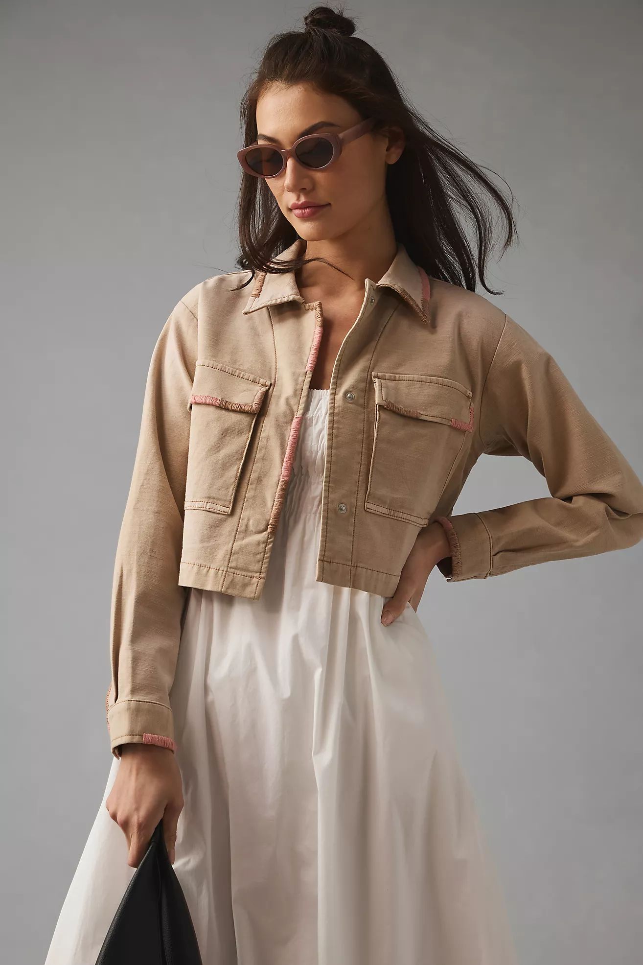 Pilcro Cropped Utility Jacket | Anthropologie (US)