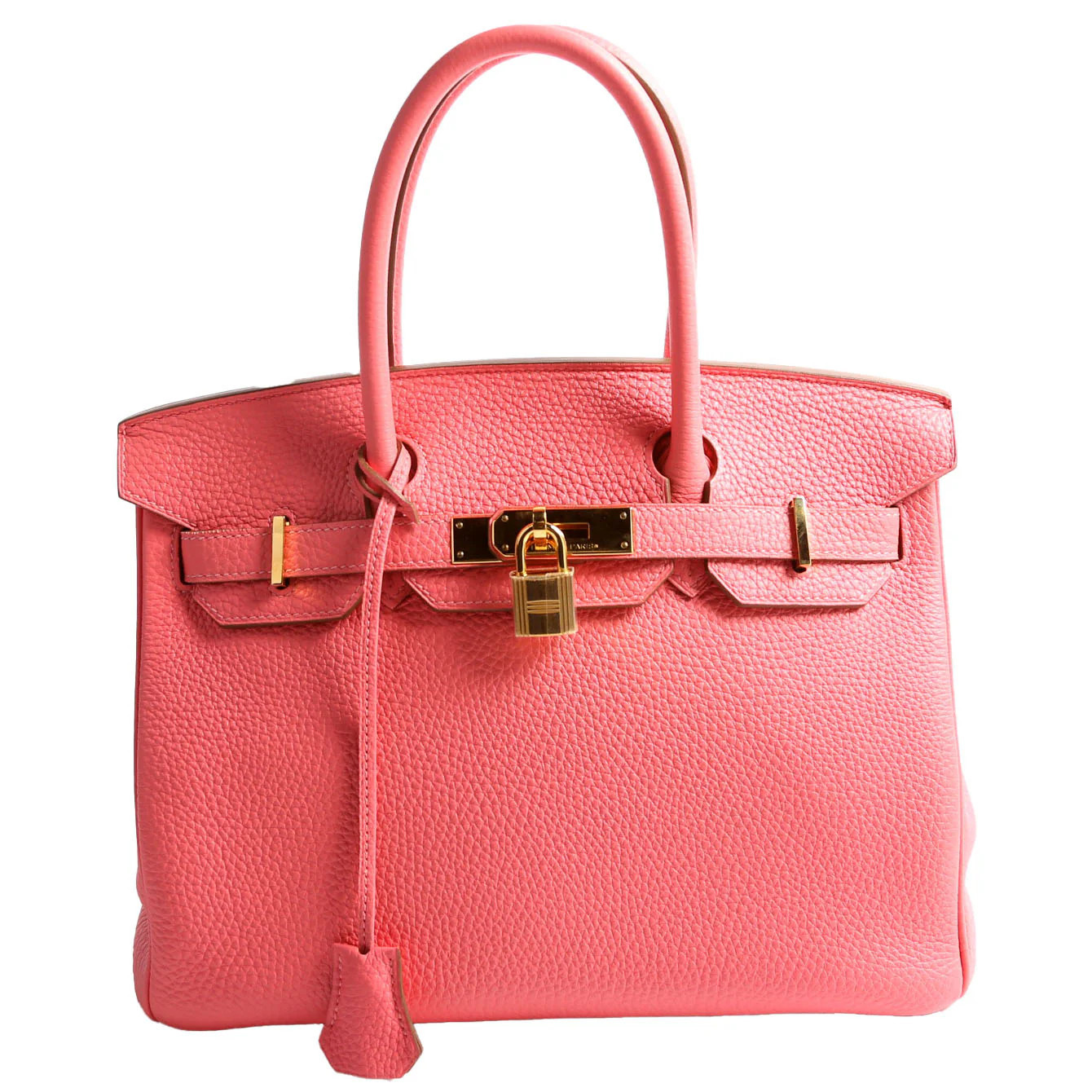 Togo Birkin 30 Rose Lip Stick/Gold | Keeks Designer Handbags