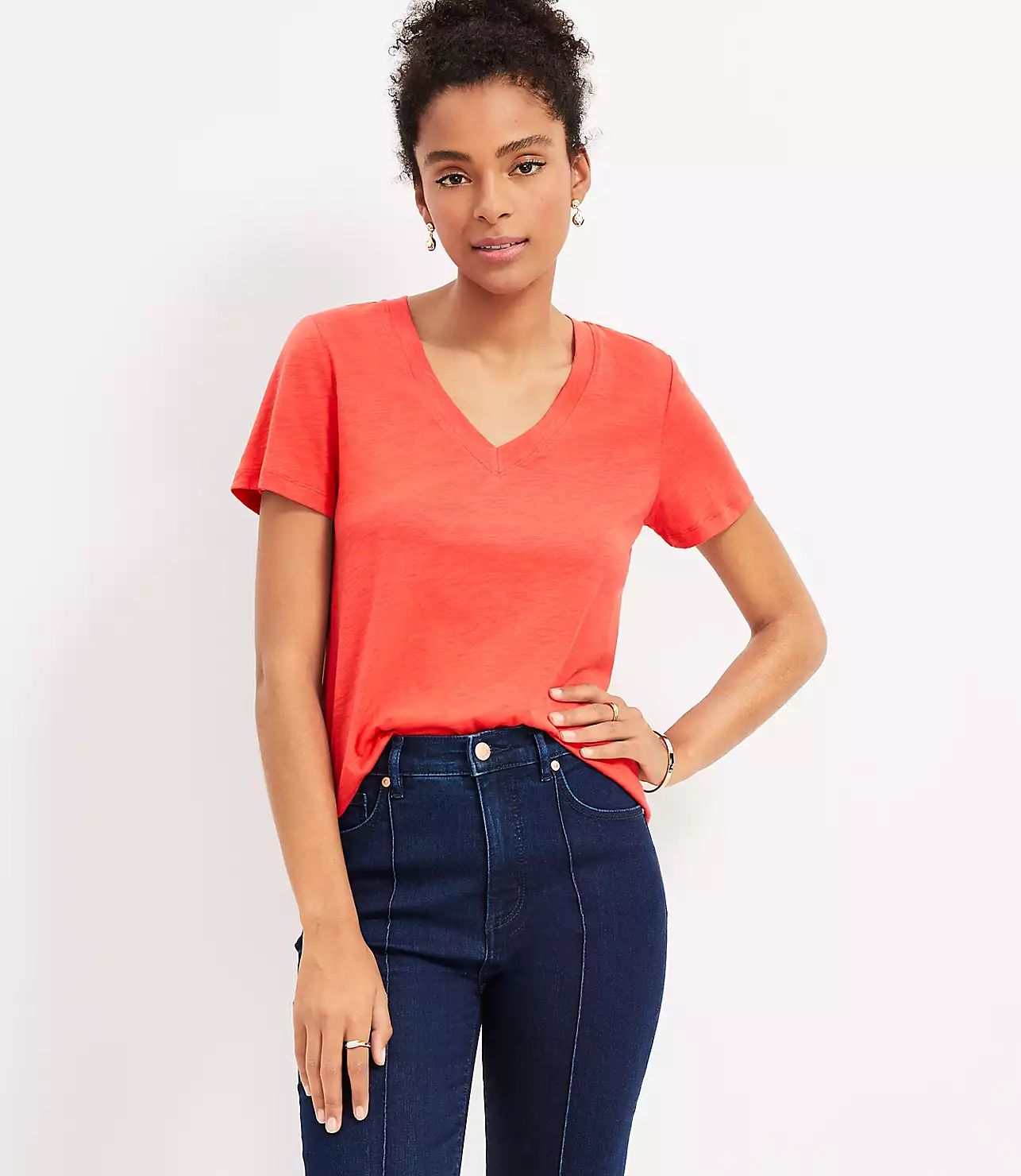 Everyday V-Neck Tee | LOFT