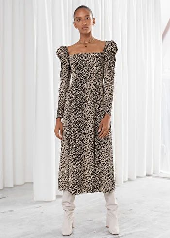 Ruched Leopard Maxi Dress | & Other Stories (EU + UK)