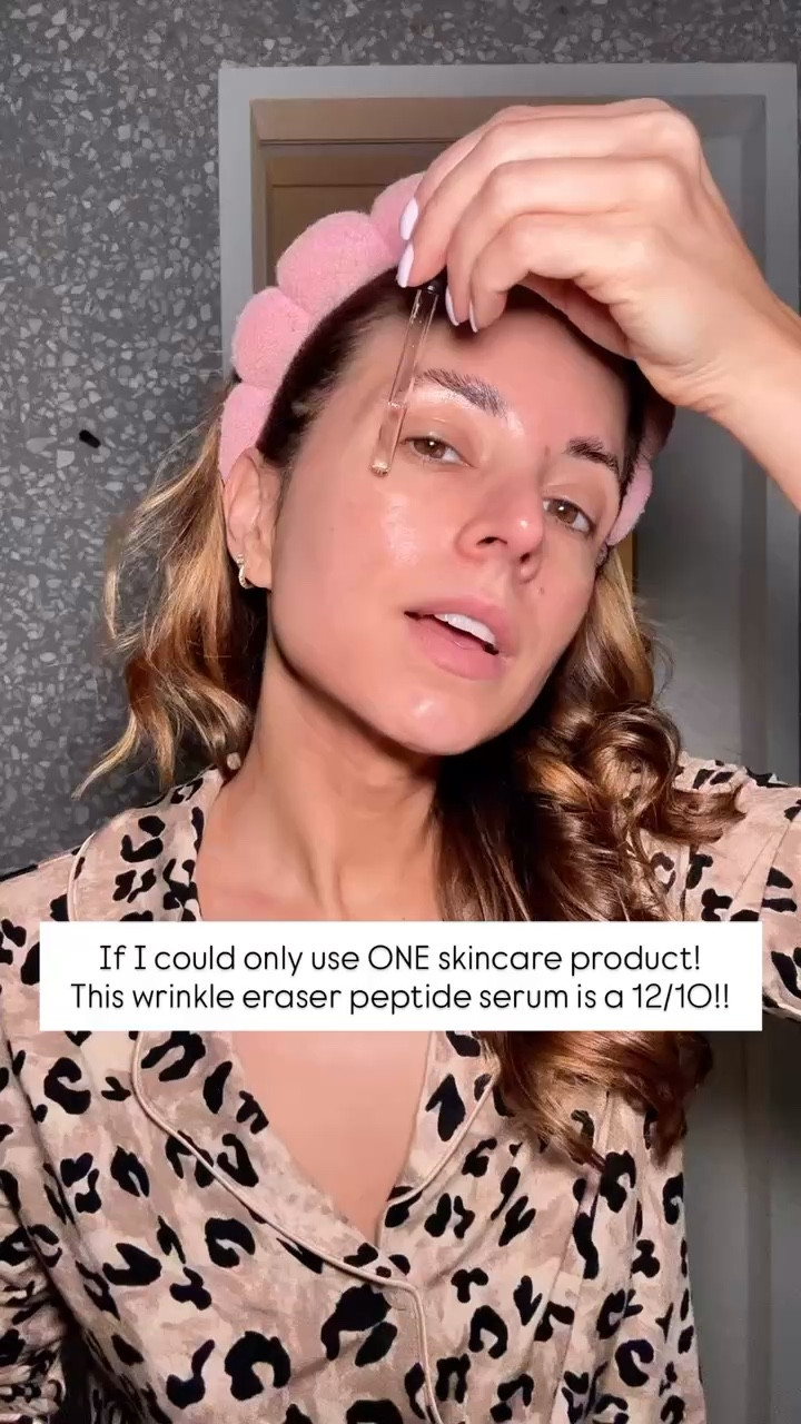Wrinkle eraser peptide serum that has Botox-like effects! Linking an affordable version too. I use morning and night! Anti aging skincare.


#LTKBeauty #LTKmorningroutine #LTKselfcare