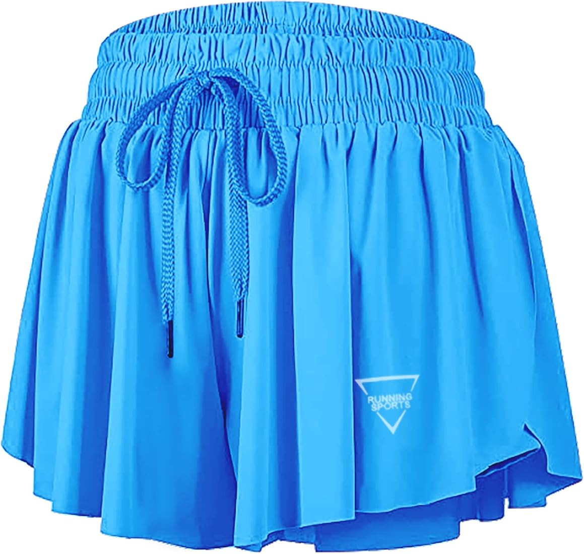 Womens 2 In 1 Flowy Athletic Shorts With Pocket Butterfly Running Workout Shorts | Amazon (US)