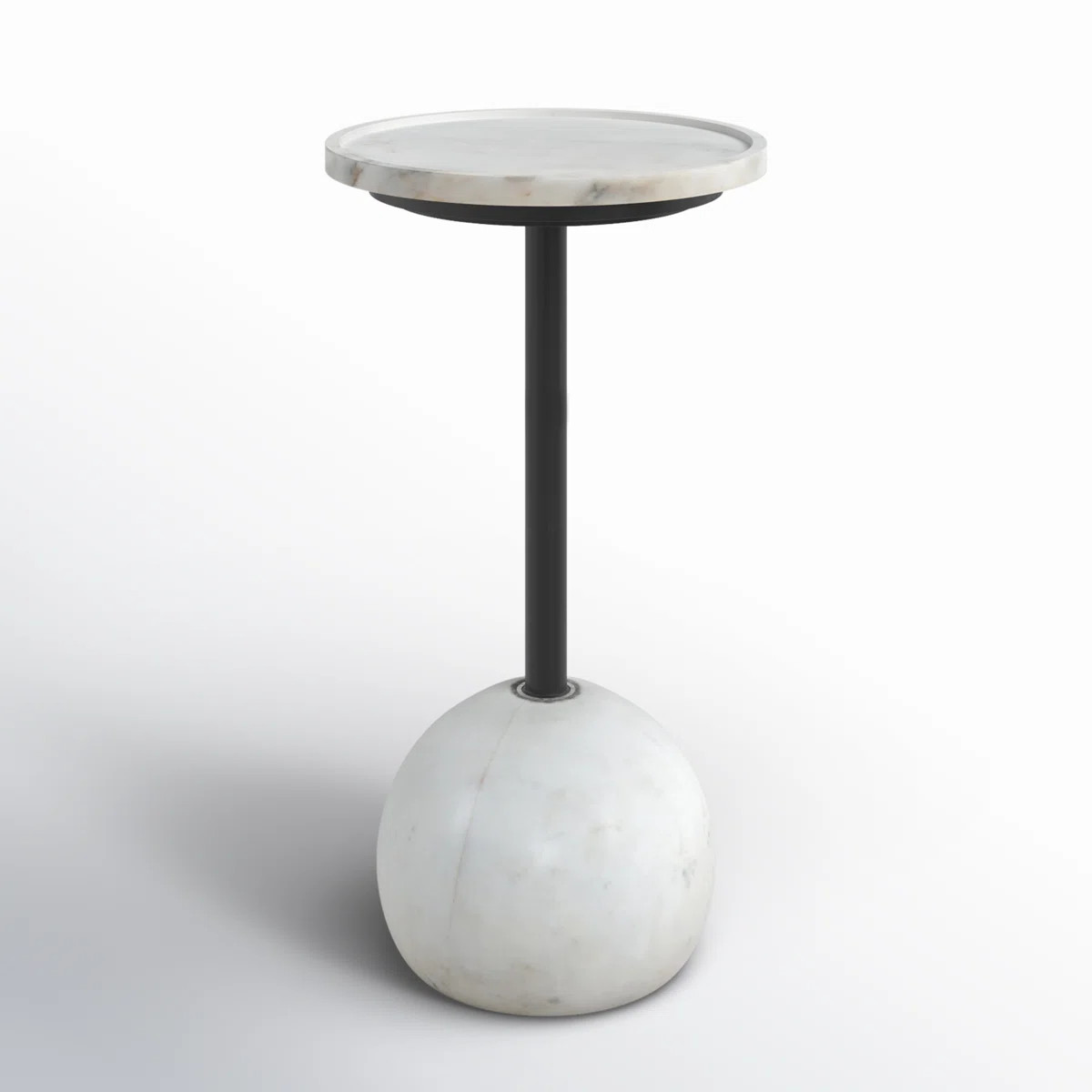Wade Logan® Bhavjal Genuine Marble Tray Top Pedestal End Table & Reviews | Wayfair | Wayfair North America