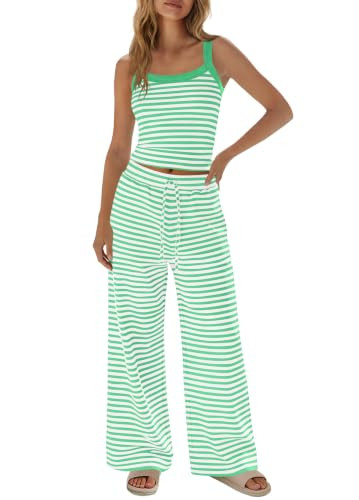 SENSERISE Womens Striped Lounge Set Loungewear | Amazon (US)