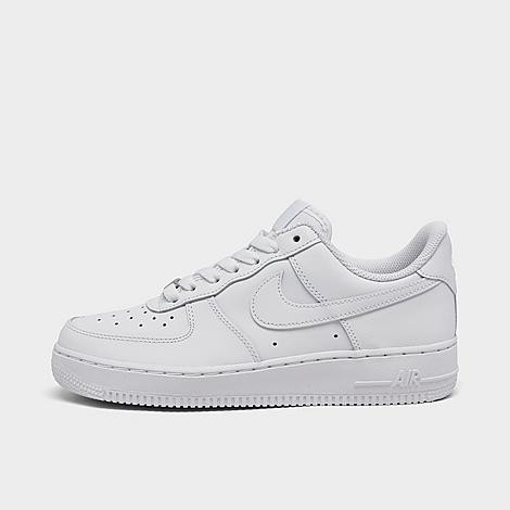 Nike Women's Air Force 1 Low Casual Shoes in White/White Size 8.5 Leather | Finish Line (US)