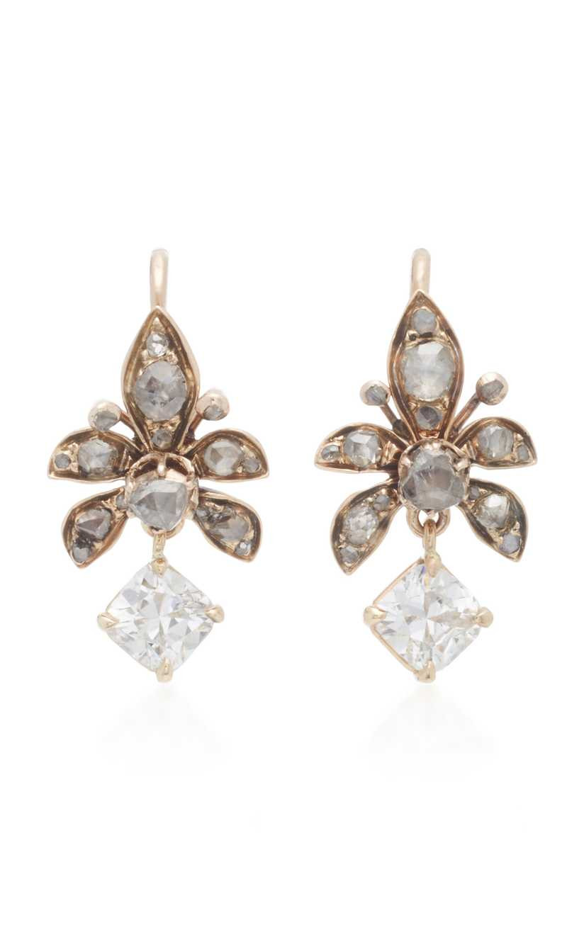 18K Rose Gold And Diamond Earrings | Moda Operandi Global