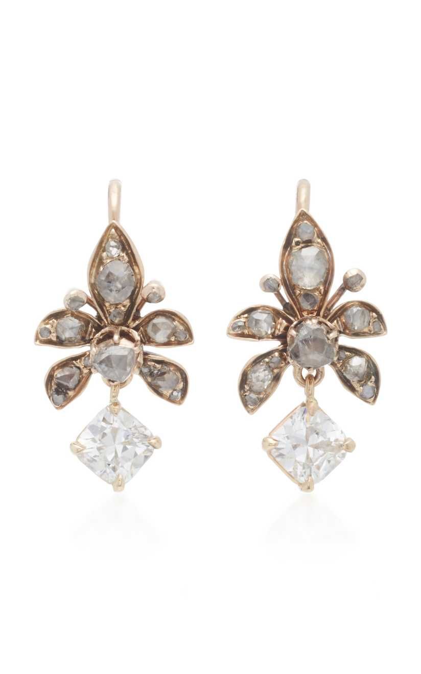 18K Rose Gold And Diamond Earrings | Moda Operandi Global