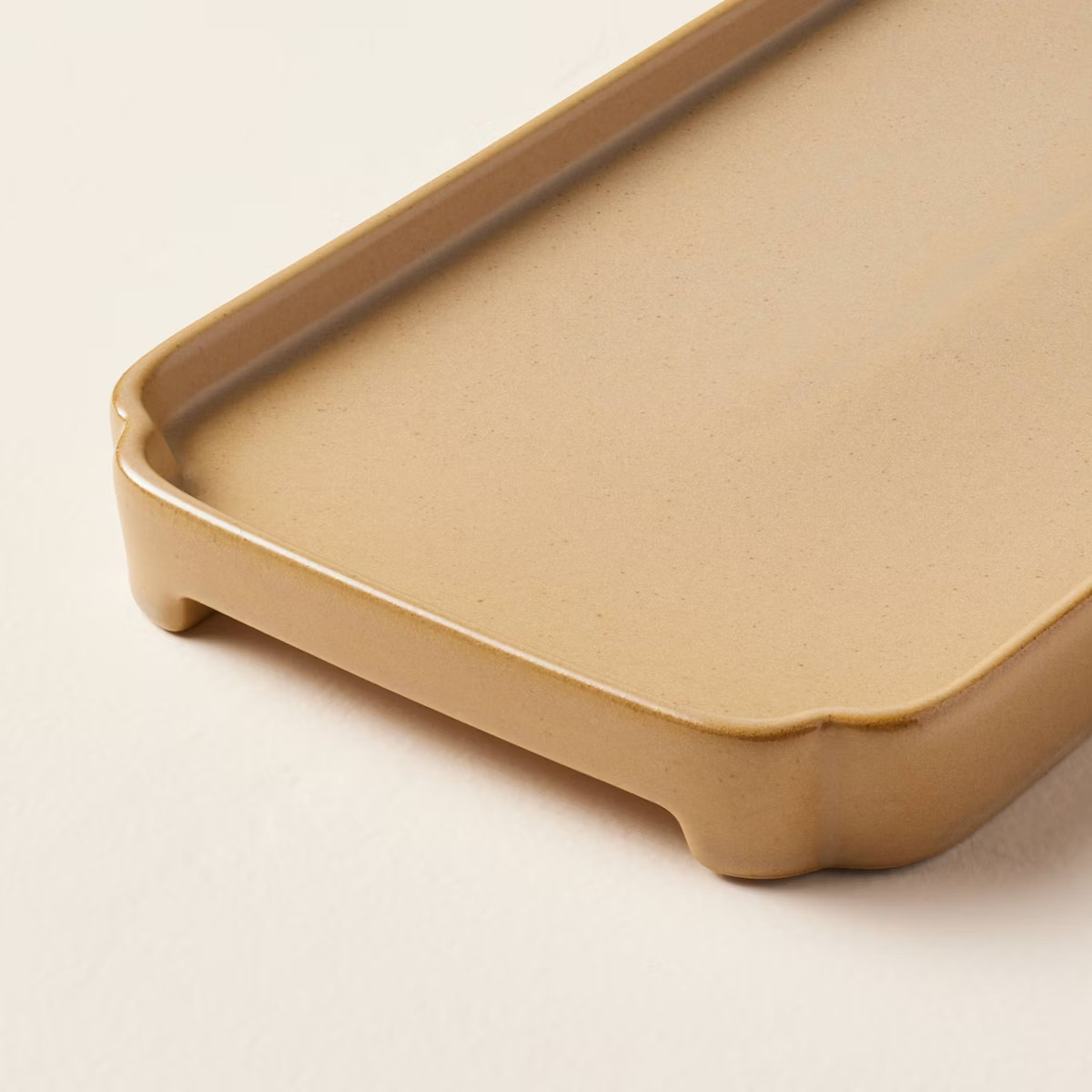 6"x11" Ceramic Bathroom Tray Honey Brown - Hearth & Hand™ with Magnolia: Stoneware Vanity Organ... | Target