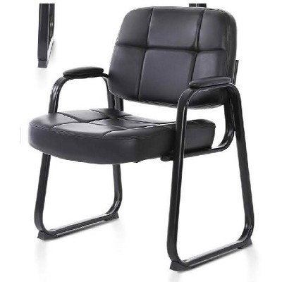 MAYEERTY PU Leather Office Guest Chair, Wear-Resistant Thickened Seat & Backrest for Comfortable Long Sitting | Target