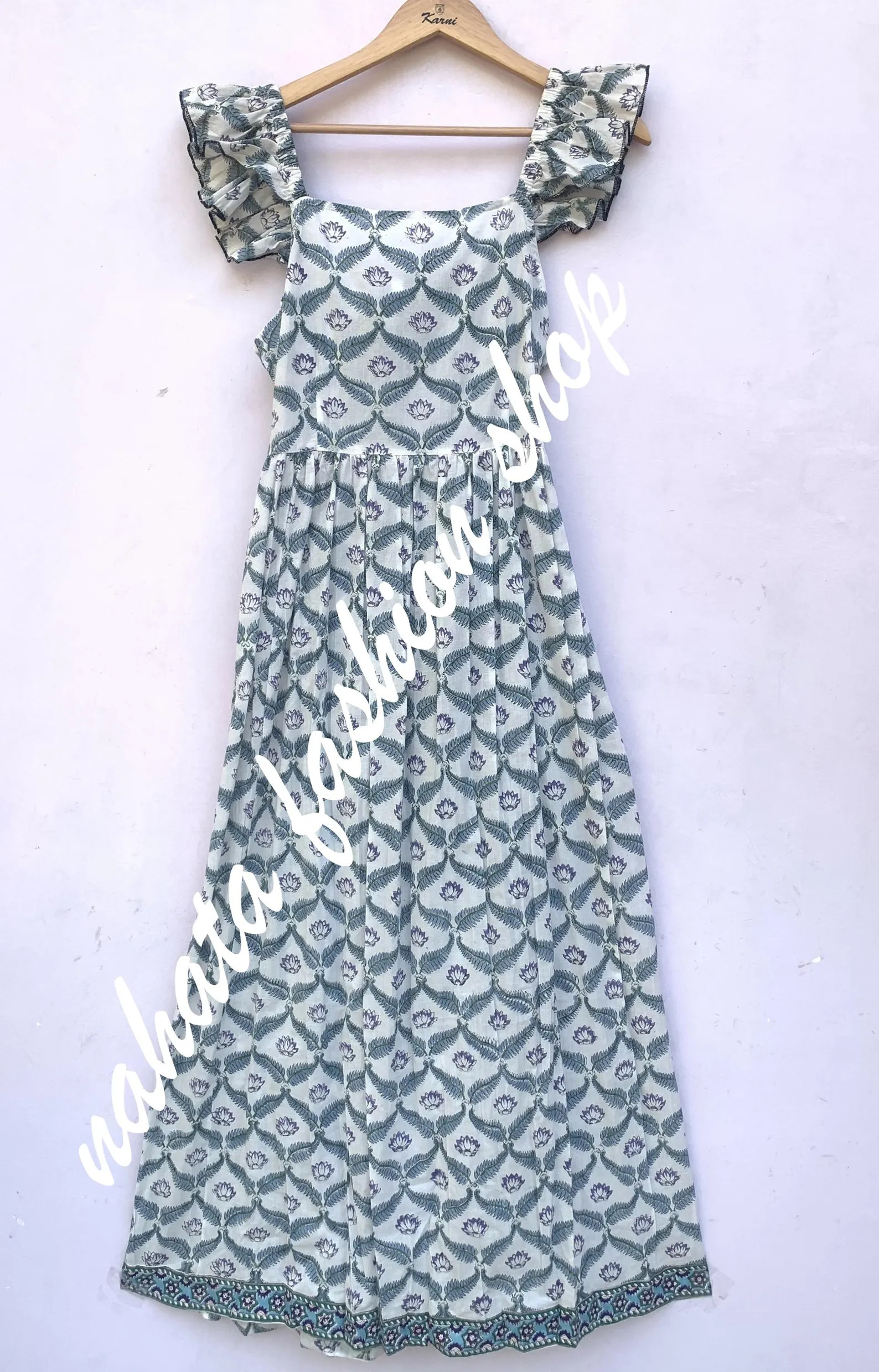 Pretty Boho Dress With Knot at the Back- Sleeveless Dress With Indian Hand Block Print - Etsy | Etsy (US)