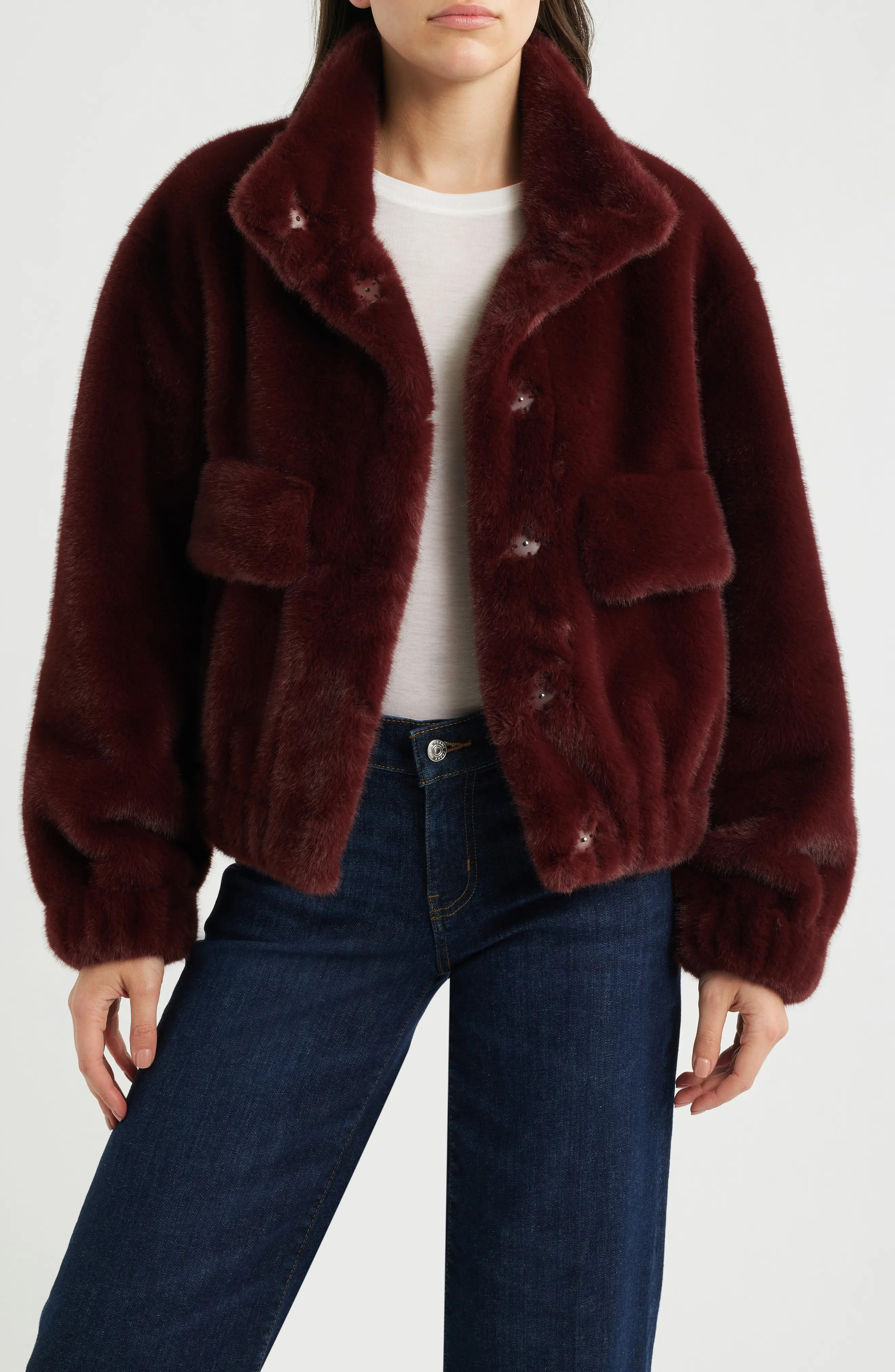 Faux Fur Bomber Jacket (Women) | Nordstrom | Nordstrom