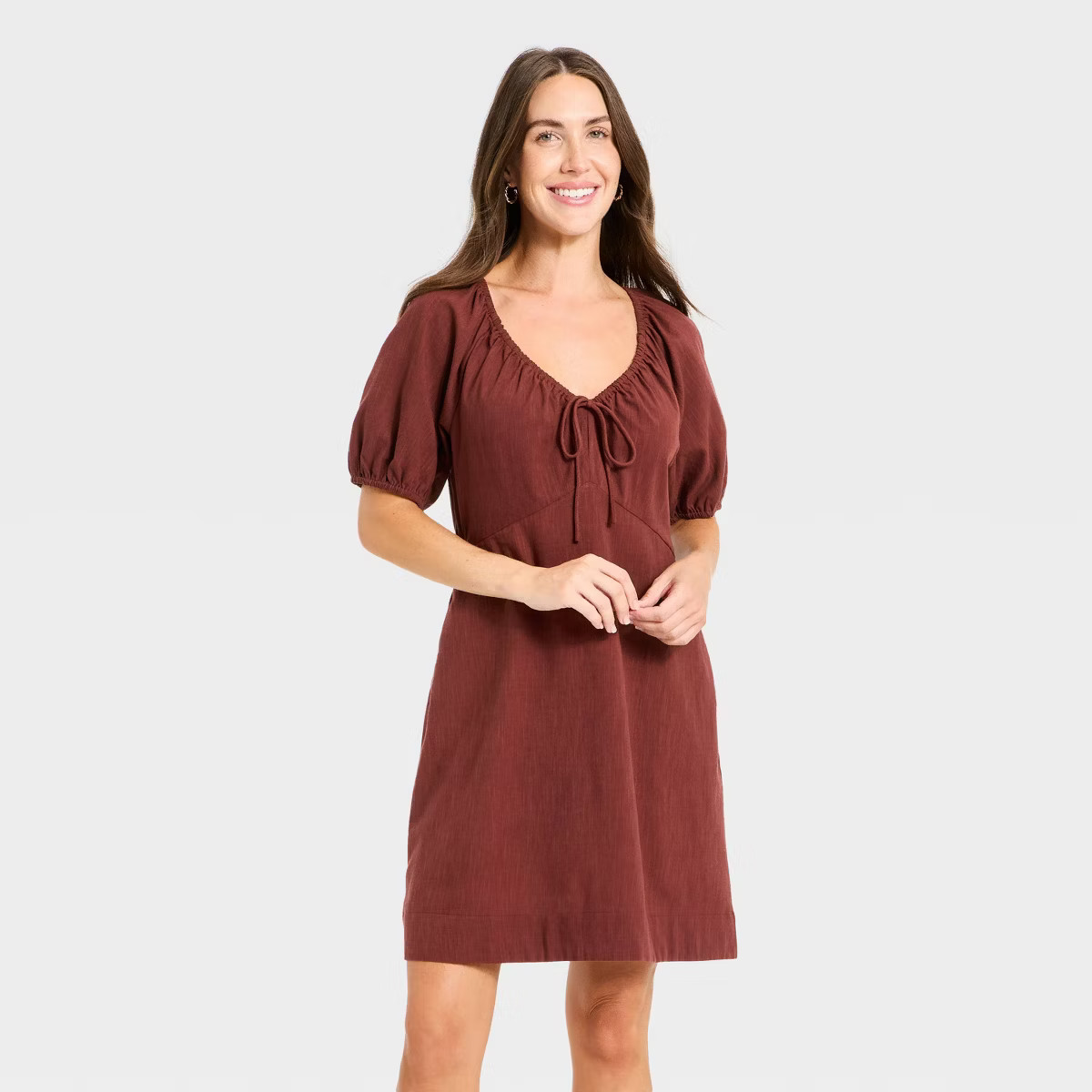 Women's Puff Short Sleeve Mini A-Line Dress - Universal Thread™ | Target