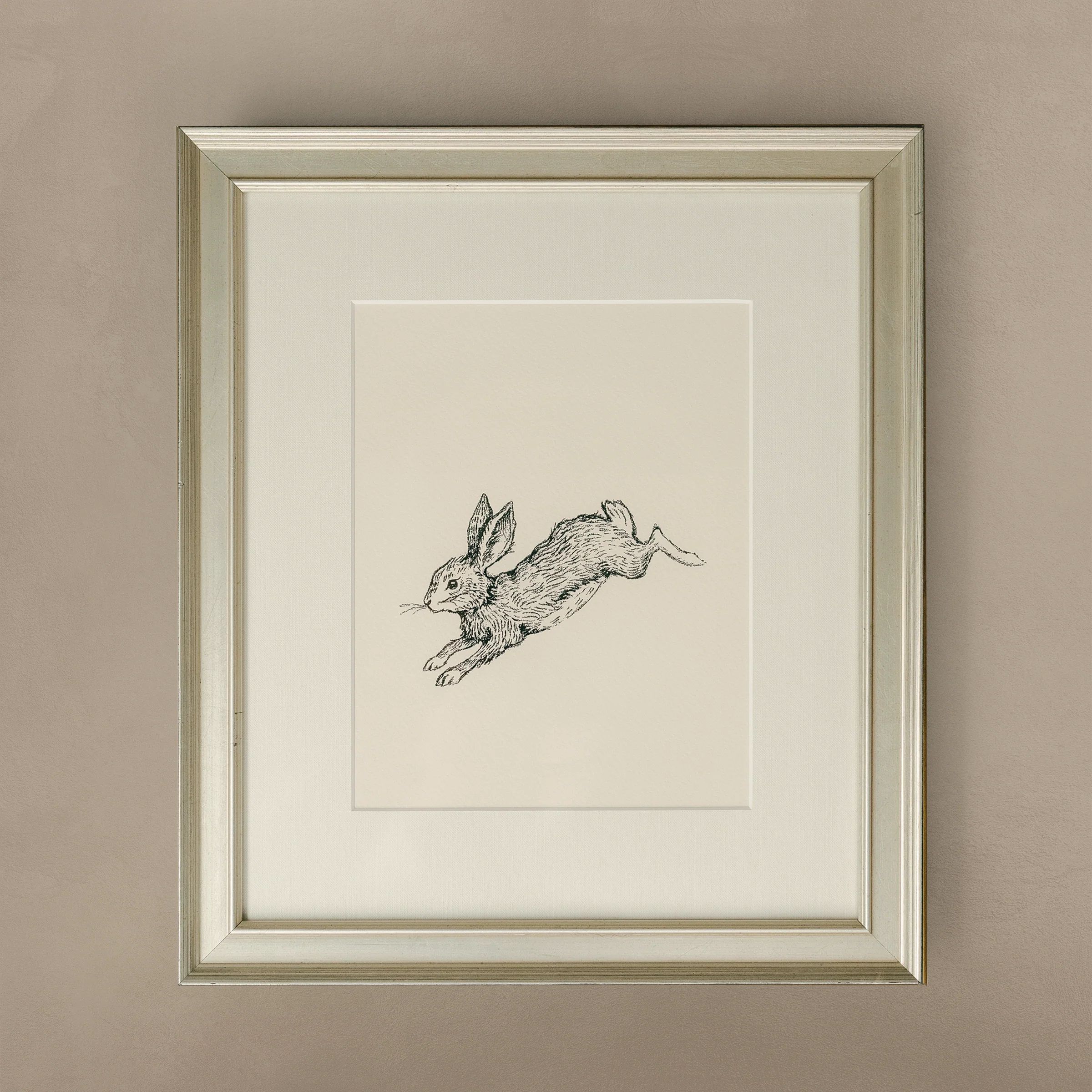 The 'Hare' Rabbit Framed Art | Oilo Studio