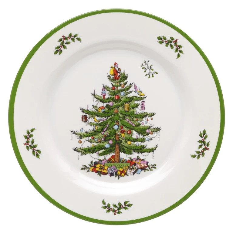 Spode Christmas Tree Melamine Dinner Plate (Set of 4) - 11 Inch Shatterproof Serving Plate for Ho... | Walmart (US)