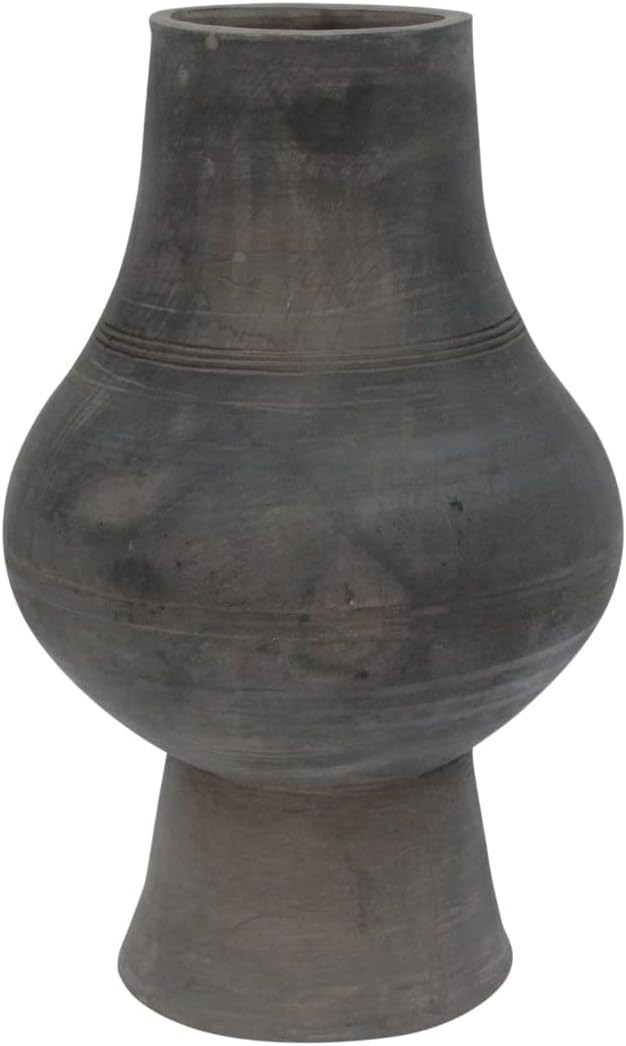 Artissance Lily's Living Pottery Vase with Large Opening, 17 Inch Tall, Gray | Amazon (US)