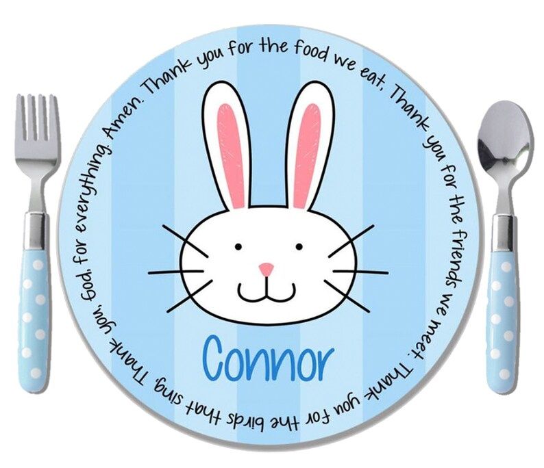 Kids Melamine Free Plate Personalized Kids Polymer Plate Personalized Easter Plate Personalized E... | Etsy (US)
