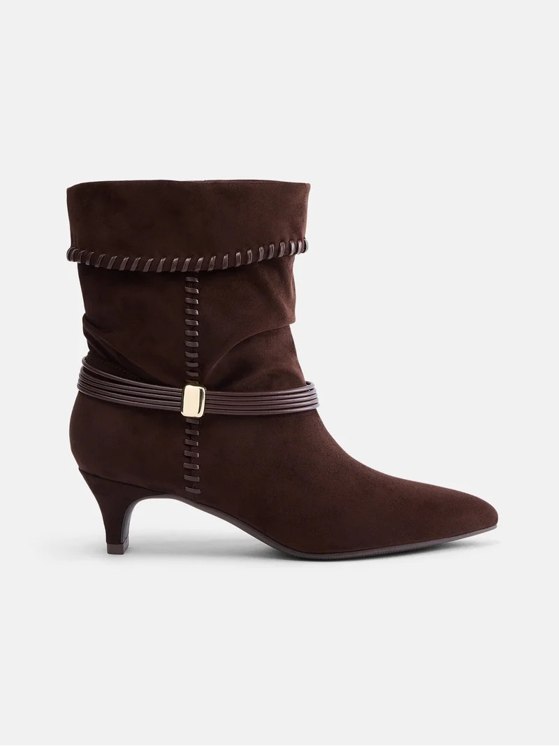 Scenario Women's Kitten Heel Short Boots | Walmart (US)