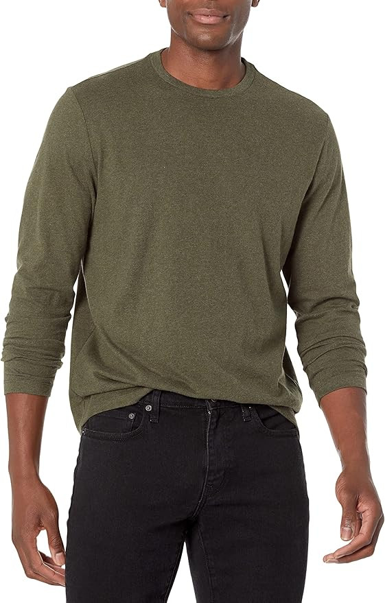 Amazon Essentials Men's Regular-Fit Long-Sleeve T-Shirt | Amazon (US)