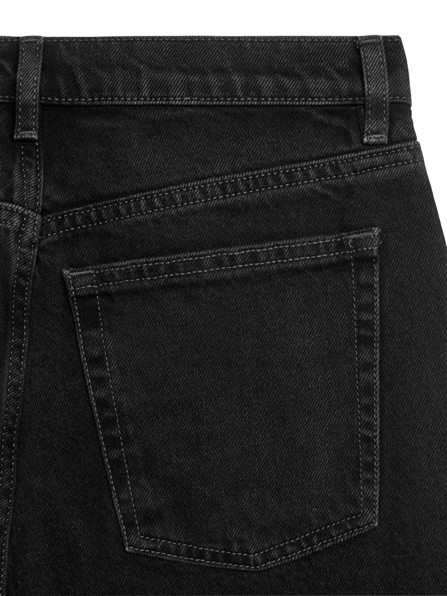 STRAIGHT Non-Stretch Jeans - Greyish Black - ARKET PT | ARKET (US&UK)