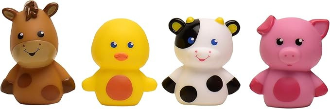 Magic Years Plastic Finger Puppets, 4 Piece Farm Animals | Amazon (US)