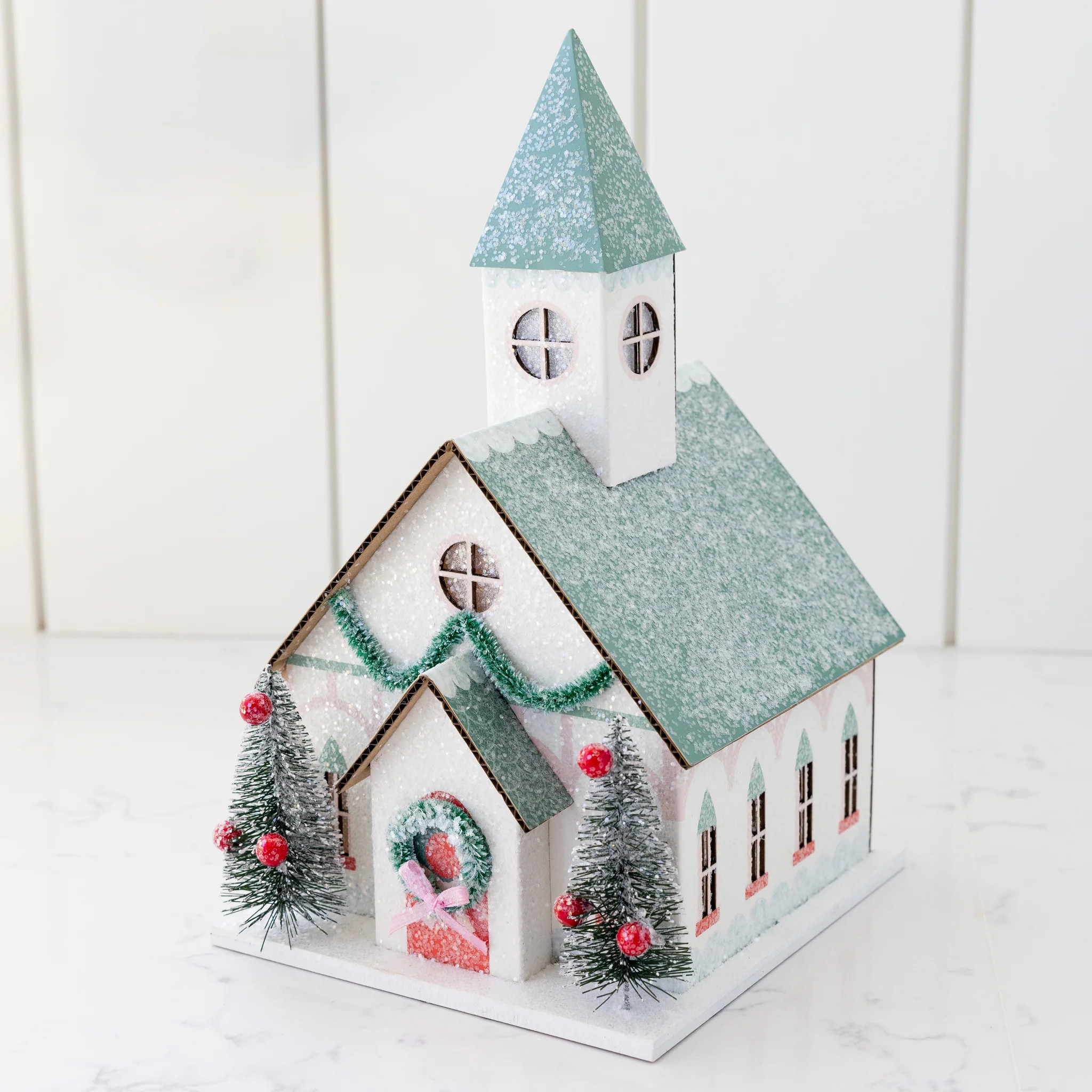 Village Christmas Paper Church Decoration | My Mind's Eye