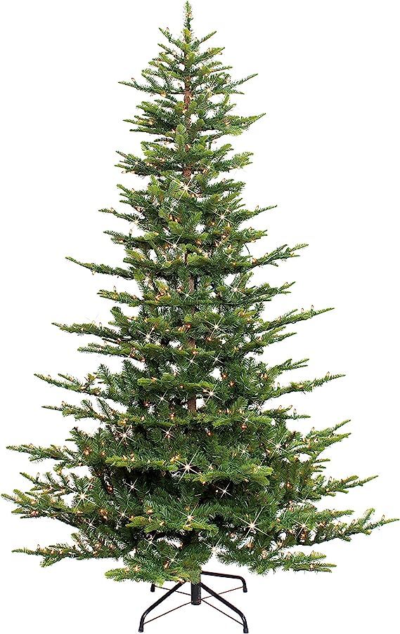 Puleo International 7.5 Foot Pre-Lit Aspen Fir Artificial Christmas Tree with 700 UL Listed Clear... | Amazon (US)