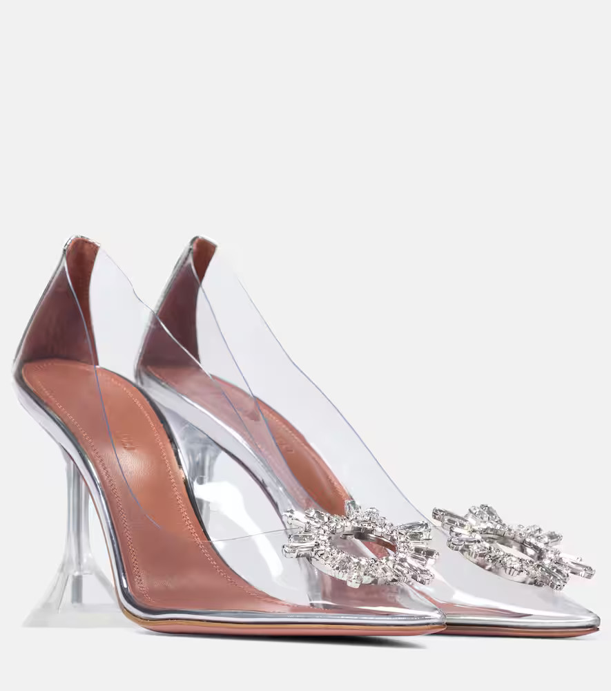 Amina Muaddi Begum embellished PVC pumps | Mytheresa (US/CA)