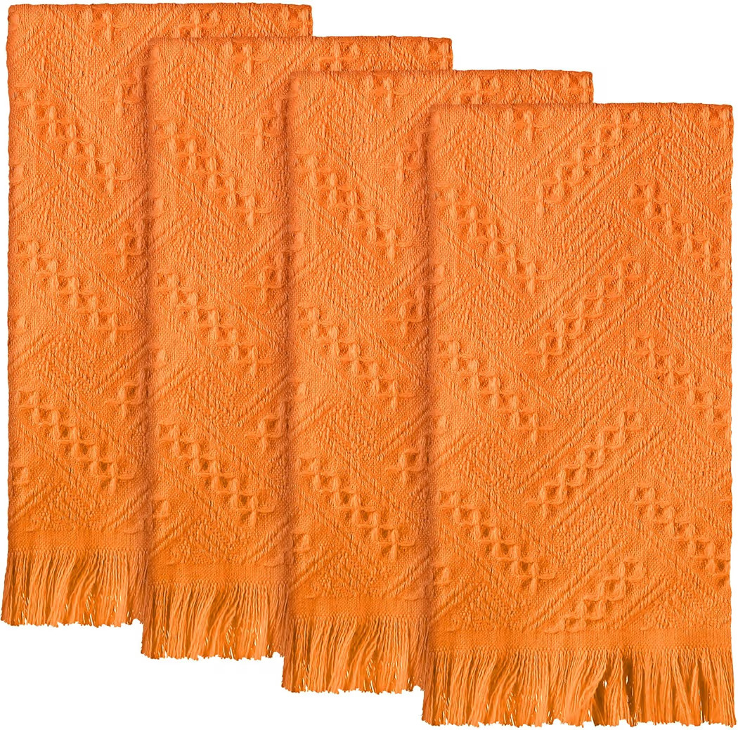 4 Pack Boho Bathroom Hand Towel 14 x 30 Inch 100% Turkish Cotton Decorative Boho Kitchen Hand Tow... | Amazon (US)