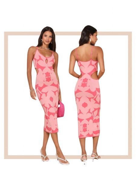 Pink abstract cutout summer holiday beach vacation resort sweater midi dresss

#LTKstyletip #LTKparties #LTKtravel