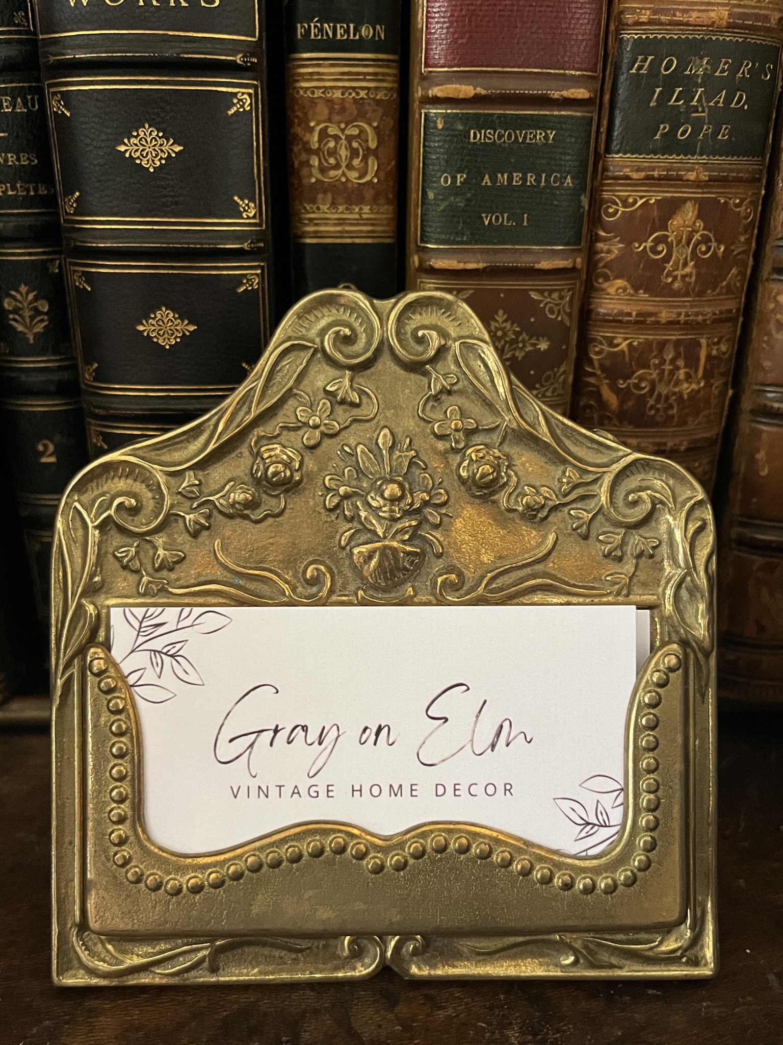 Vintage brass business card holder 

#LTKfindsunder50 #LTKworkwear #LTKhome