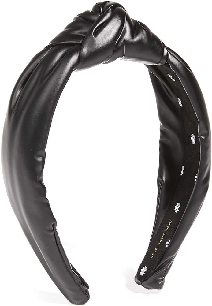 Lele Sadoughi Women's Faux Leather Knotted Headband | Amazon (US)