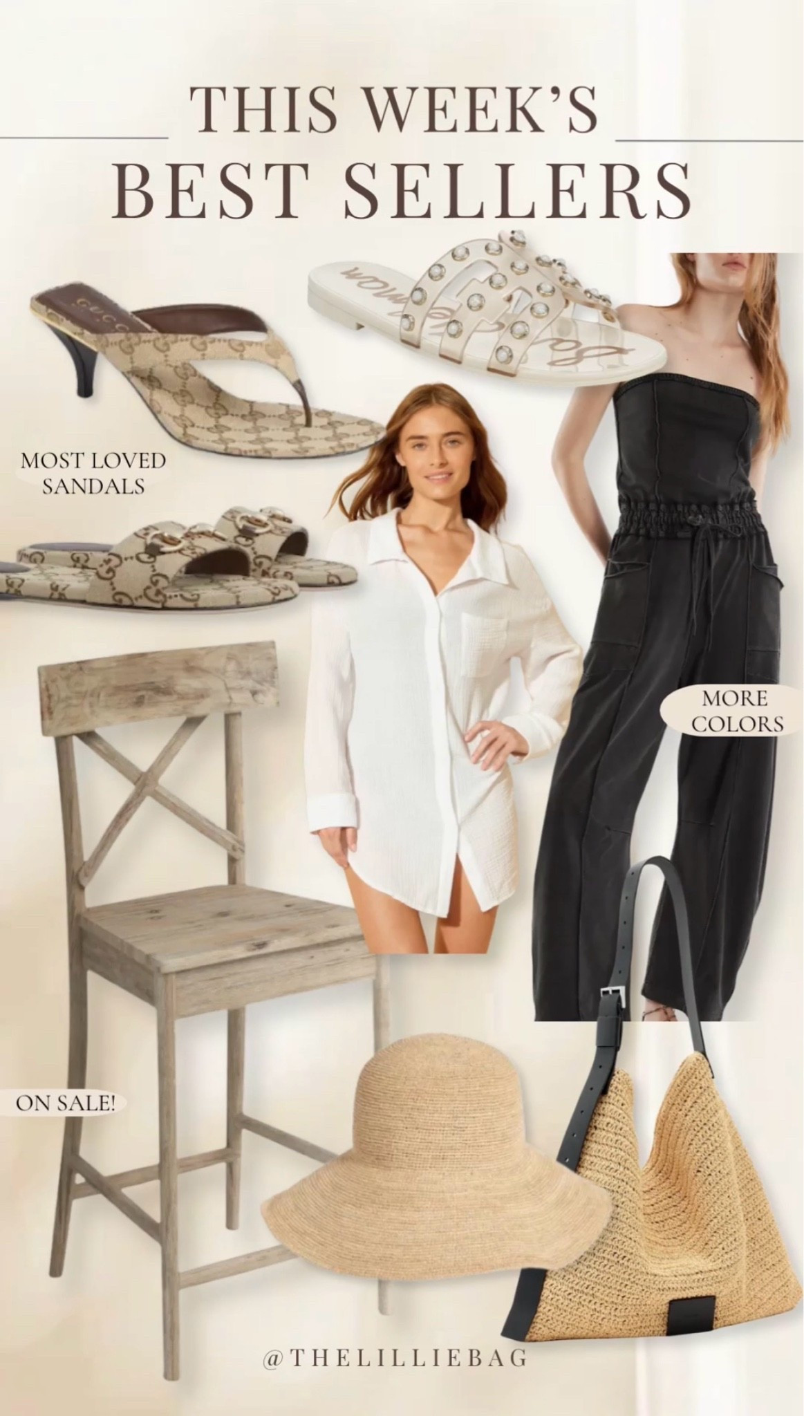 Bestsellers Part 1 🤍✨

A few of your most-loved finds lately 🙌🏼 designer-inspired sandals, my go-to packable sun hat, beachy home furniture (which is on sale 👏🏼), and easy summer staples you’ll reach for all season long

Everything is linked on my LTK! ☀️

bestsellers, summer outfit, vacation outfit, beach house decor, designer sandals, resort wear, home decor, summer essential