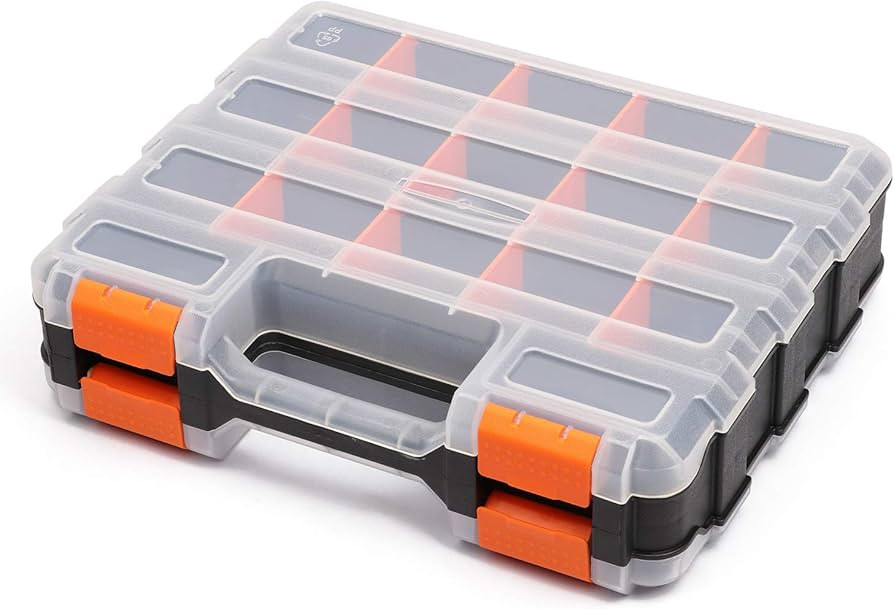 Mayouko Double Side Tools Organizer, Customizable Removable Plastic Dividers, Hardware Box Storag... | Amazon (US)