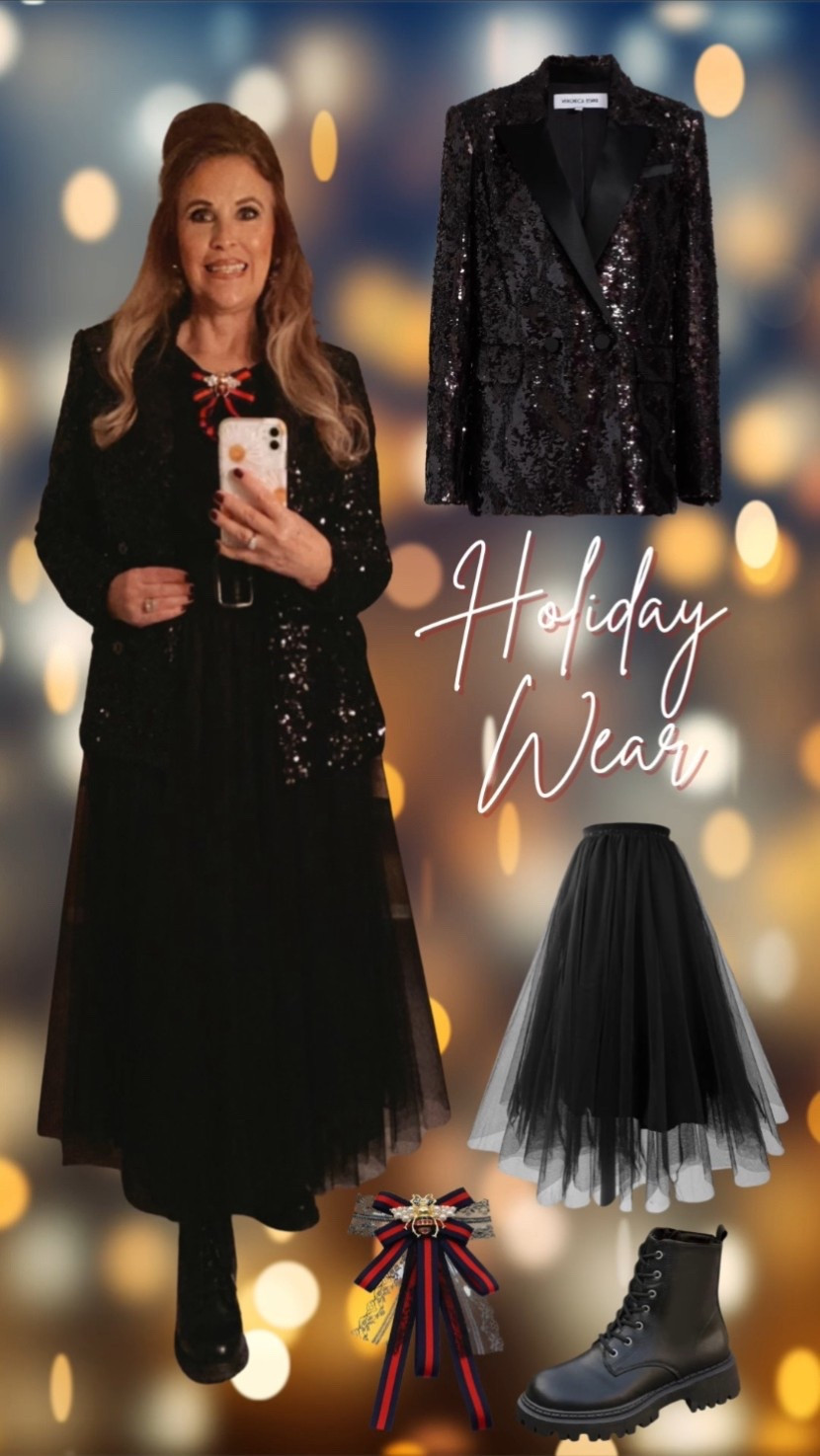 Sparkling Holiday Wear is perfect for all the parties this season!! My blazer is from EmmyDeveaux but I have linked similars.🖤✨

#LTKwinter #LTKholiday #LTKpartywear