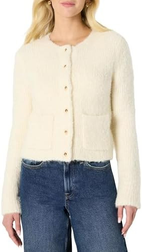 Amazon Essentials (Demi's Pick) Women's Regular-Fit Wool Blend Boucle Button-Down Jacket | Amazon (US)