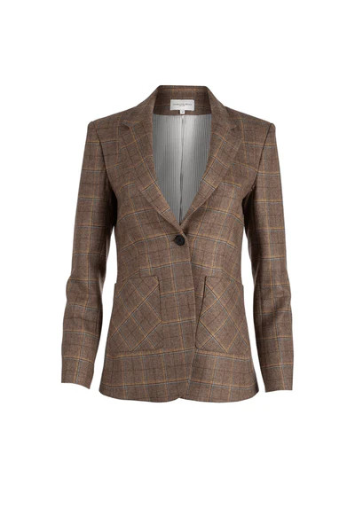 Woodstock Blazer - Walnut Plaid | Charlotte Brody