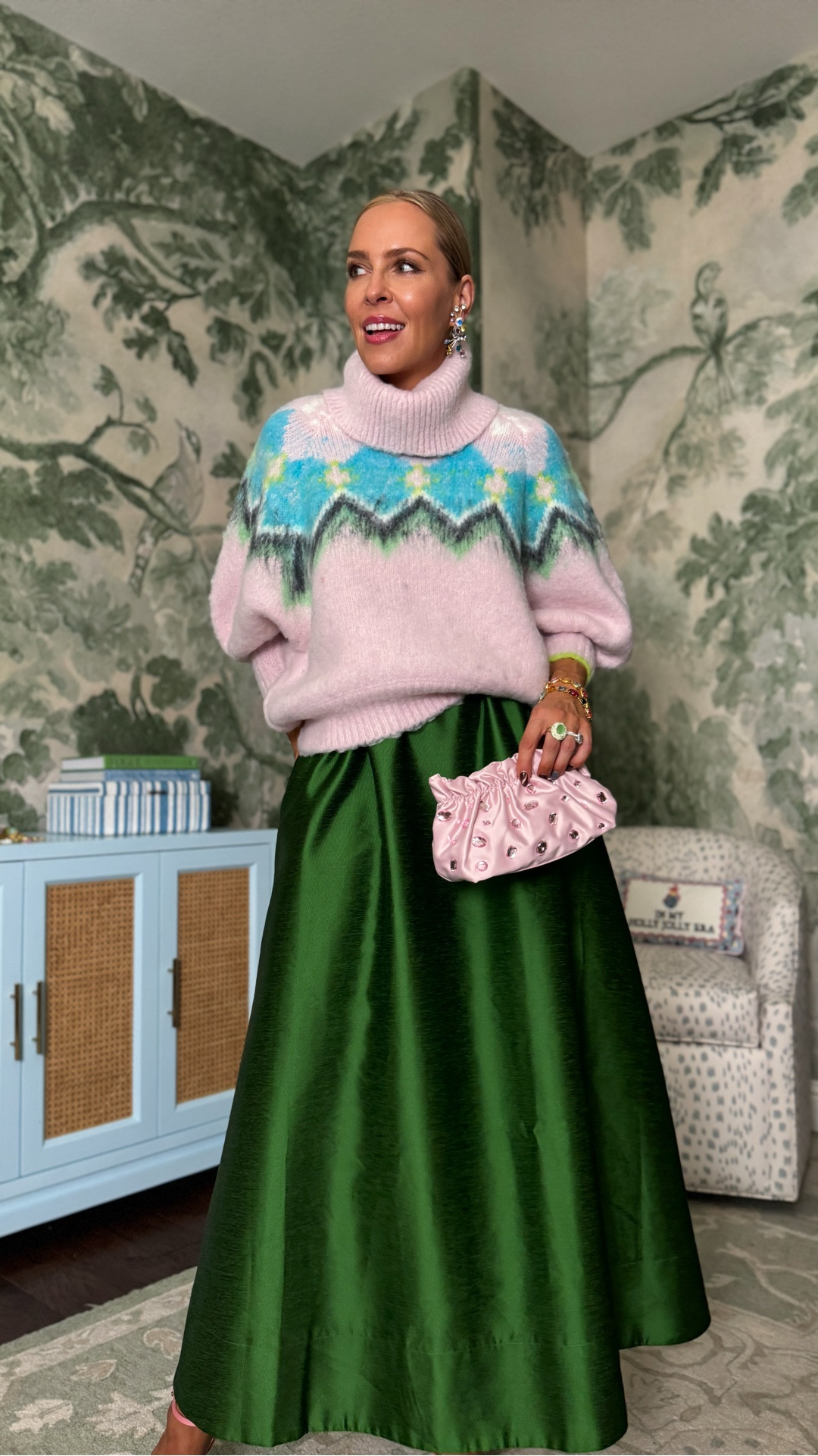 The coziest holiday sweater from Anthro. Gives this dress a cozy chic vibe  

#LTKWorkwear #LTKOver40 #LTKHoliday