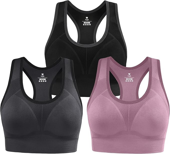 IUGA Sports Bras for Women High Impact Racerback Sports Bra Seamless Padded Sports Bra Yoga Bras ... | Amazon (US)