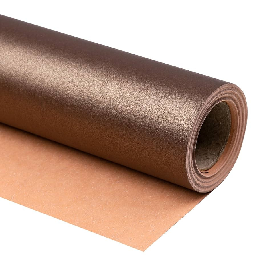 RUSPEPA Chocolate Brown Matte Wrapping Paper - Solid Color Pearly - luster Paper Perfect for Wedd... | Amazon (US)