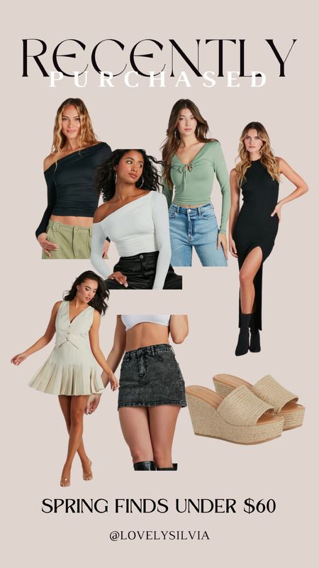 Recently purchased spring finds under $60!

Spring fashion, spring outfits, spring finds, spring tops, spring dress, spring shoes, black bodysuit, white bodysuit, green top, tan dress, black skirt, wedges

#LTKSeasonal #LTKstyletip #LTKfindsunder100