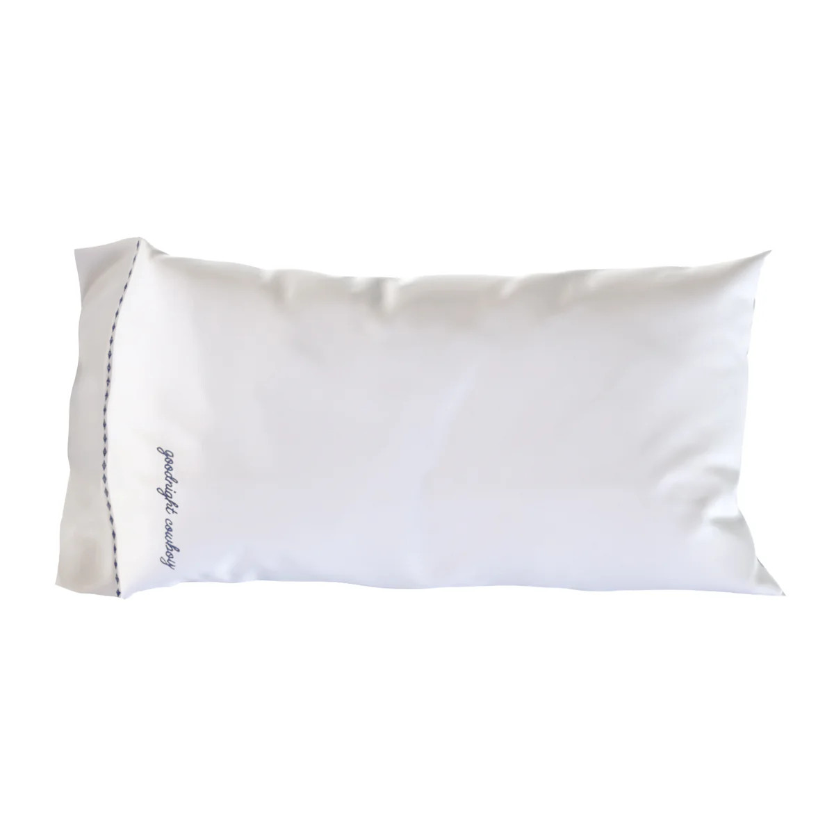 Goodnight Cowboy Pillow Case in Navy | Western Bedding | Scout Design Studio