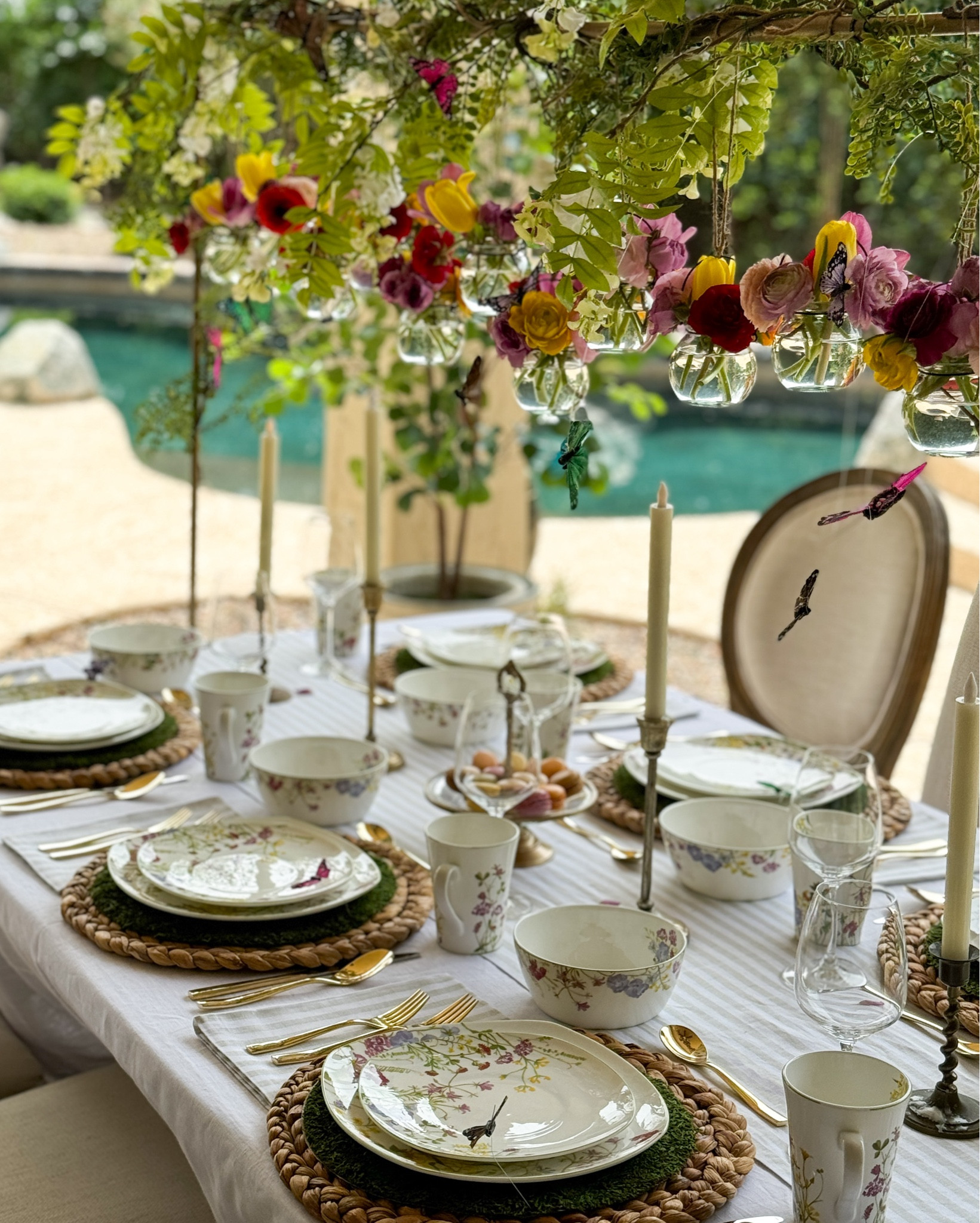 All the table top items you need to create a spring tablescape or a Garden Tea Party. Starting with Mikasa’s Wildflower Garden dishes, Mikasa Delano gold flatware and Mikasa Melody white wine glasses. 

Candy dish with handle is from @shoppe.crown.and.sparrow

Spring tablescape, floral dishes, alfresco dining, tabletop decor, outdoor dining, bridal shower, Mother’s Day, birthday, table rod, hanging jar, table rod decor

#LTKparties #LTKhome