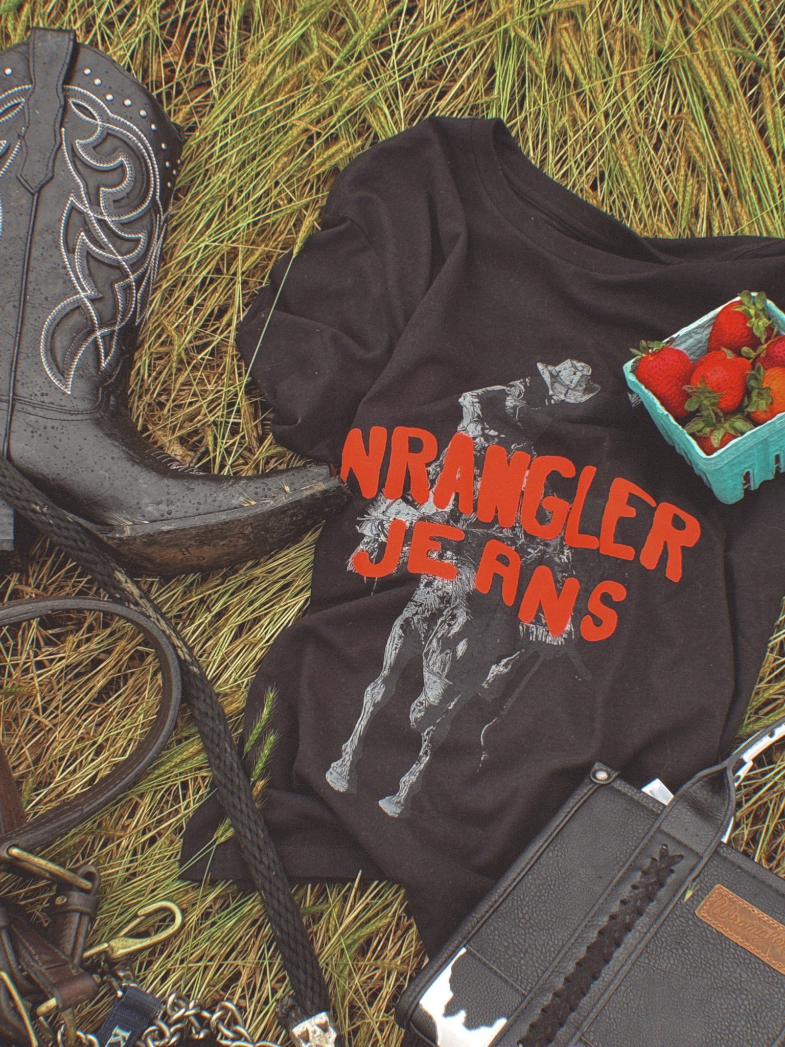 wrangler tee & boots 

#LTKSeasonal #LTKSummerEdit #LTKFindsUnder50