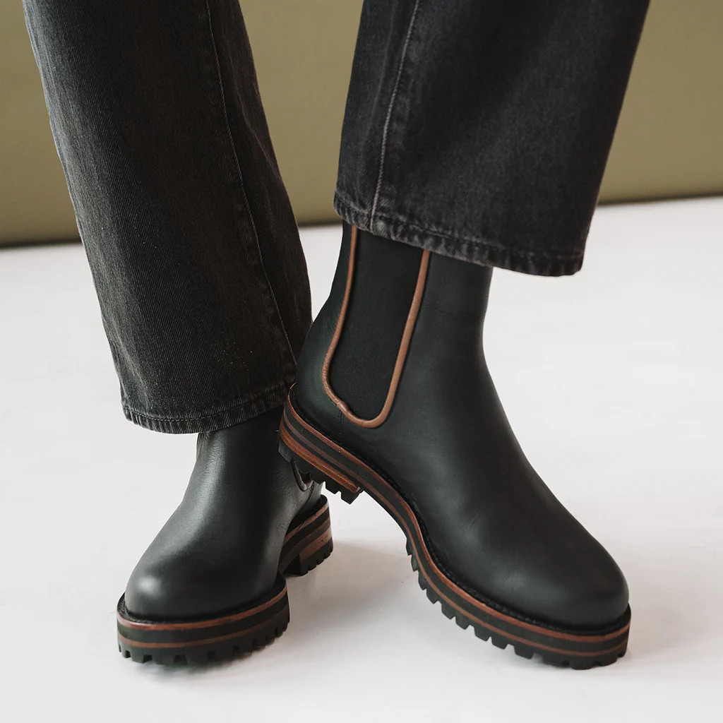 The Decade Chelsea Boot Black Water Resistant | Poppy Barley