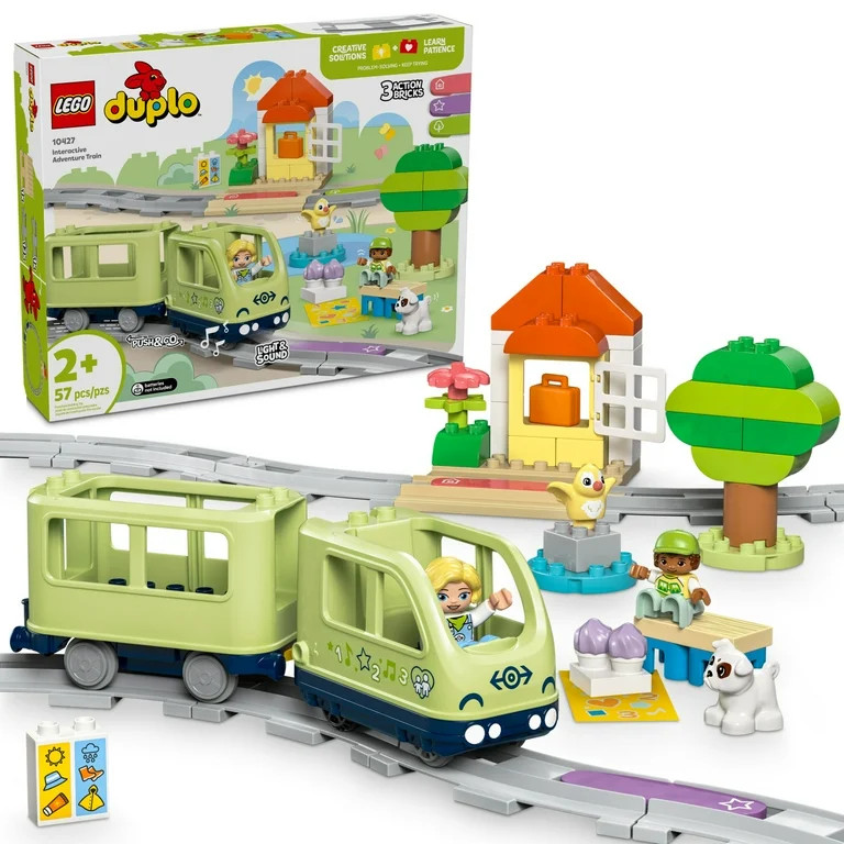 LEGO DUPLO Town Interactive Adventure Train Set - Building Toy for Toddlers, Boys and Girls, Ages... | Walmart (US)