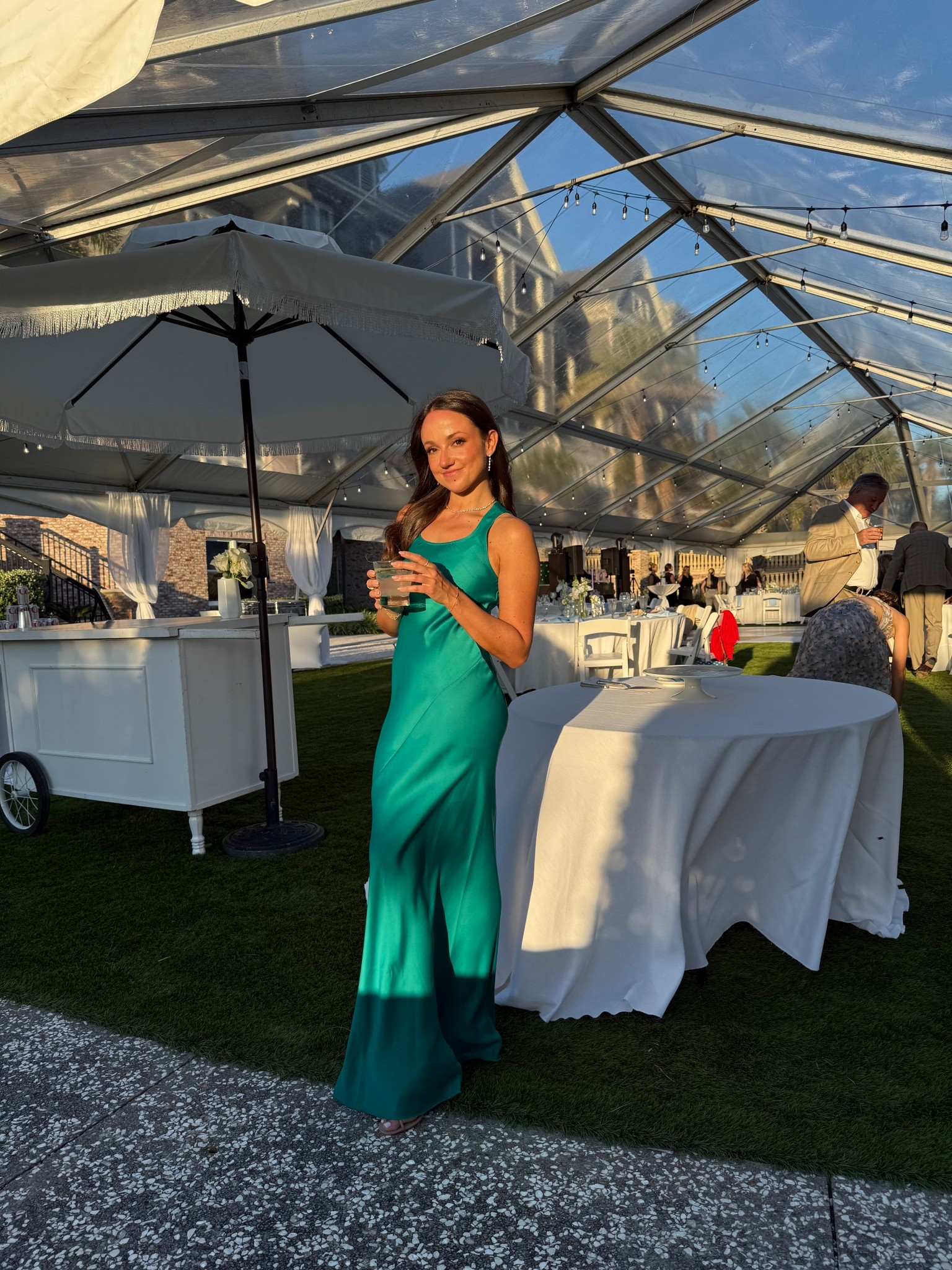 The perfect wedding guest dress 💚💚

#LTKParties #LTKWedding #LTKPetite