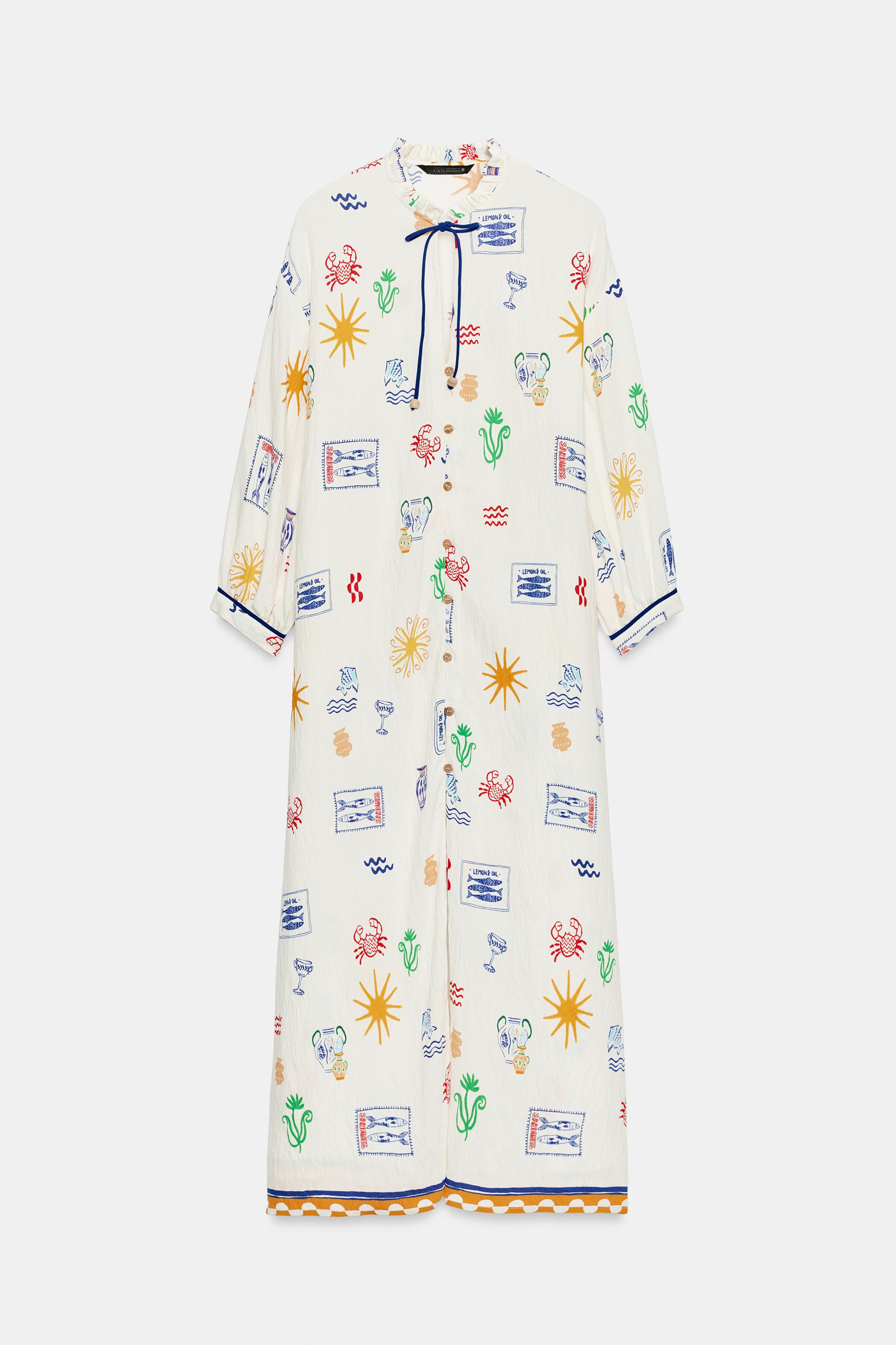 LONG PRINTED DRESS | Zara US