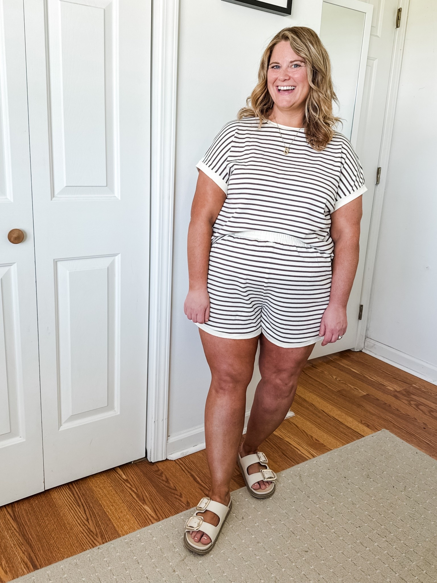 This matching set is the cutest throw on and go outfit! I’m wearing an XL. 

#ad #founditonamazon
@amazon 


#LTKMidsize #LTKSeasonal #LTKSaleAlert