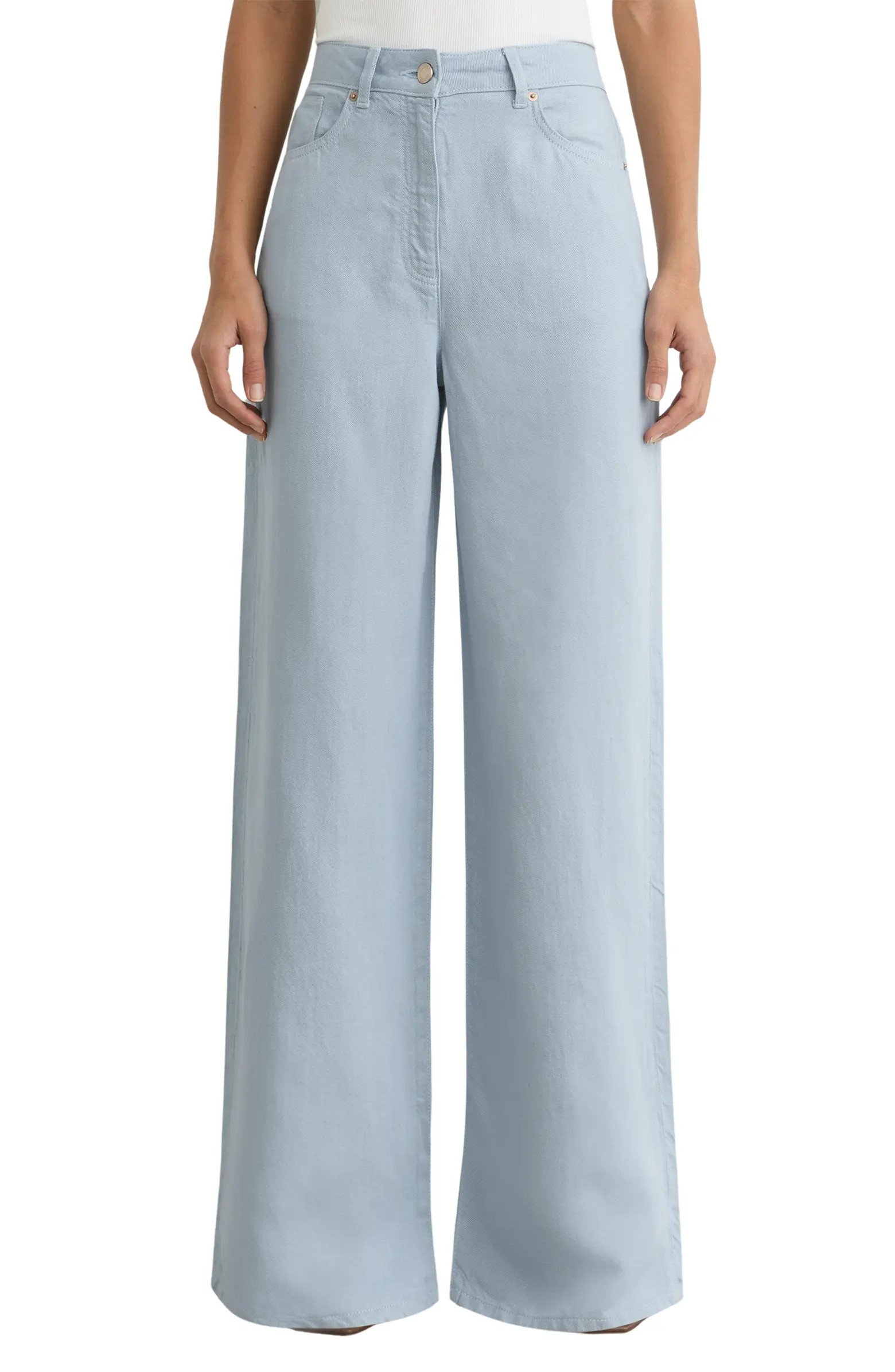 Reiss Carmen High Waist Wide Leg Pants | Nordstrom | Nordstrom